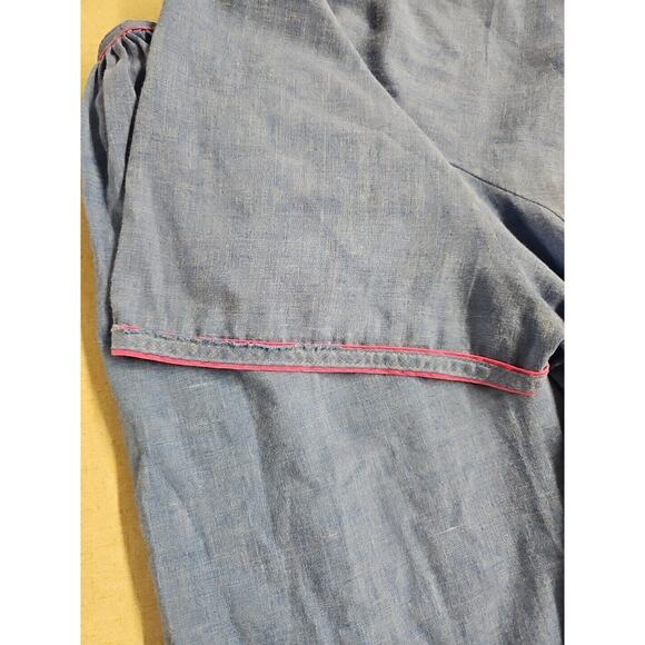 Vintage Smart Time Womens XL House Dress Granny Button Front Embroidered Flower - Picture 12 of 13